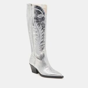 Dolce Vita Ryatt WC Silver Distressed Leather Boots